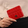 Zoozie Bags Cartera y Tarjetero de Piel Rojo